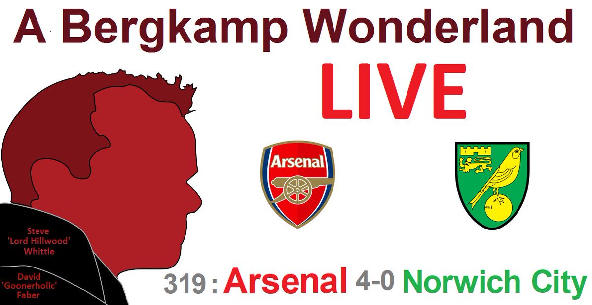 TheAFCPodcast's tweet photo. ABW Live 319 - Arsenal 4-0 Norwich City (Premier League) *An Arsenal Podcast

We will be live in 5 mins

With Josh, Ellis &amp; Nick

https://t.co/AXGW2k96RW

#Arsenal #PremierLeague #Football #Podcast #AFC #COYG #NCFC #NorwichCity #Aubameyang #Khaka #Ozil #ARSNOR https://t.co/kOp5r1pKyT