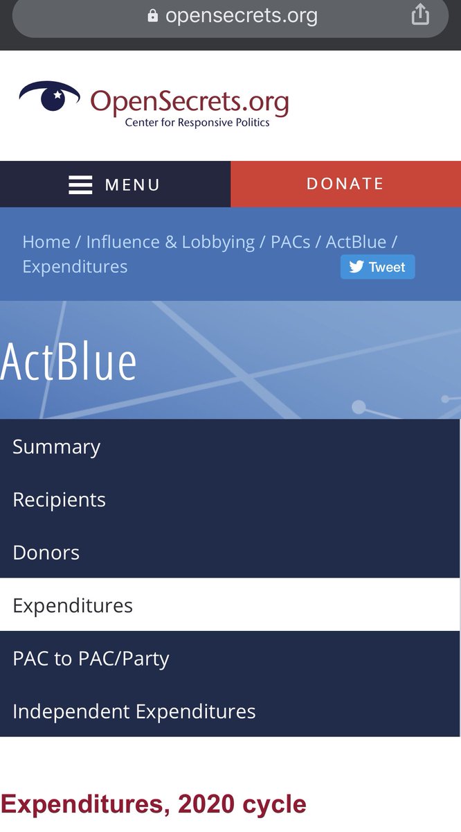  https://blacklivesmatter.com&nbsp;Next click 'donate'.Taken here: https://secure.actblue.com/donate/ms_blm_homepage_2019Who is ActBlue? https://secure.actblue.com&nbsp;Powering Democratic candidates, committees, parties,organization [D] party funding?ALL DONATIONS TO BLM [ http://BLM.com&nbsp;] https://www.opensecrets.org/pacs/expenditures.php?cycle=2020&cmte=C00401224