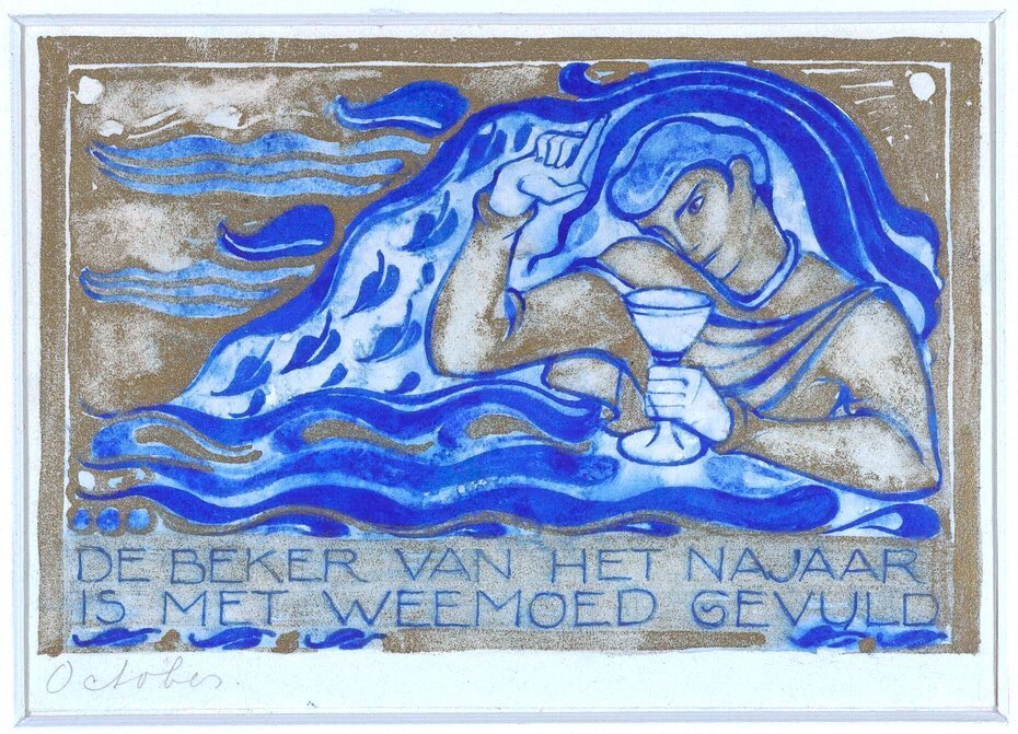 In 1932 Willem moved to a rural area, near Apeldoorn. He also illustrated a number of poetry books. He met Jan Tijssen & they fell in love in 1933. The couple lived together from 1933-9. By 1935 he had turned his focus to writing.