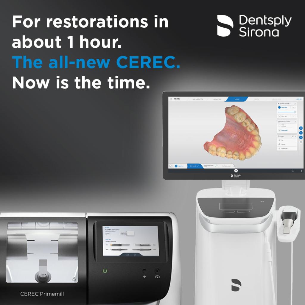 DentsplySirona's tweet photo. Discover how you and your patients will benefit from proven, efficient workflows that provide hygienic treatment options in one visit for the ultimate stress-free dental experience with CEREC.  

For more information on the CEREC workflow: https://t.co/Rq6takXiIb https://t.co/7HUNZBNiIv