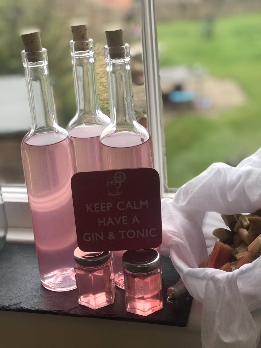 Granny Moira’s Anster Rhubarb Gin available only at The Anstruther Boathouse from Saturday at 11am xx