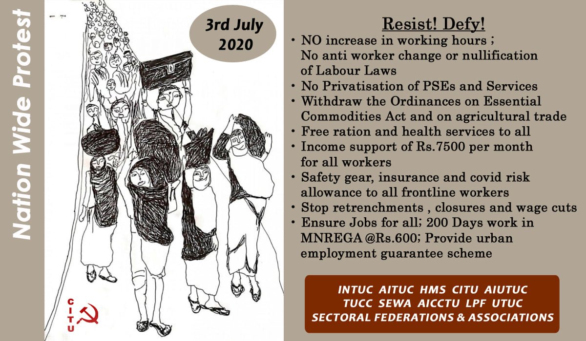 KbSundarmyth's tweet image. #Secular India*#Brand West Bengal*
3-day Coal Strike on 2-4 July against Modi Govt&apos;s #Denationalization bid for Coal Sector to make severe impact on Coal Production.All CTUs incl CITU Unitedly call for #CoalStrike_India. In WB,Coal Mafias have opposed but Strike will be total.✊