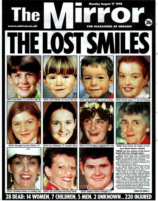 CathalCroweTD's tweet image. .@RepublicanSF &amp;amp; @sinnfeinireland - your barefaced cheek to fight against the extradition of Liam Campbell sickens me to the gut.

‘The Lost Smiles’ headline from 1998 says all that we need to know (and remember) about the Omagh bombing.