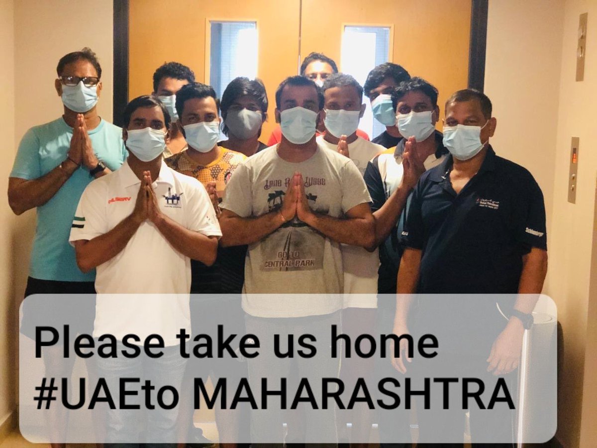 amish1410's tweet photo. @cgidubai why no flights to Mumbai &amp; Maharashtr from UAE.This Mission is VBM FOR all indian.Please arrange more flights to Mumbai.Many of us without job with out accommodation without food help us please @HardeepSPuri @zee24taasnews @AmitShah @PMOIndia @narendramodi @ndtvindia https://t.co/zM3SYpexKR