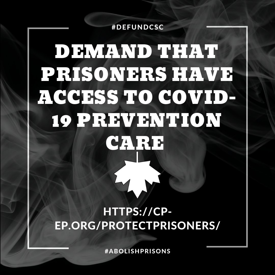 letstalkjails's tweet photo. #AbolishCanada: Take action to support prisoners held in racist, colonial jails and prisons.
Donate: https://t.co/IEiBF4qTrM
Demand that decision-makers take action: https://t.co/TXC2atev0H
#DefundPrison #AbolishPrisons
#DefundPolice #DefundRCMP #DefundCSC https://t.co/EClCJGwrSb