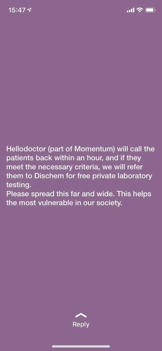 masego_meyer's tweet photo. #RealPeopleTalkCOVID 

Day 12 of quarantine 

While we're talking about testing, a friend of mine posted this so thought I'd share with you.

Also went on the dischem website to verify. Here's the link
https://t.co/5uFMkVXcR9 https://t.co/uGRbqOF8TS