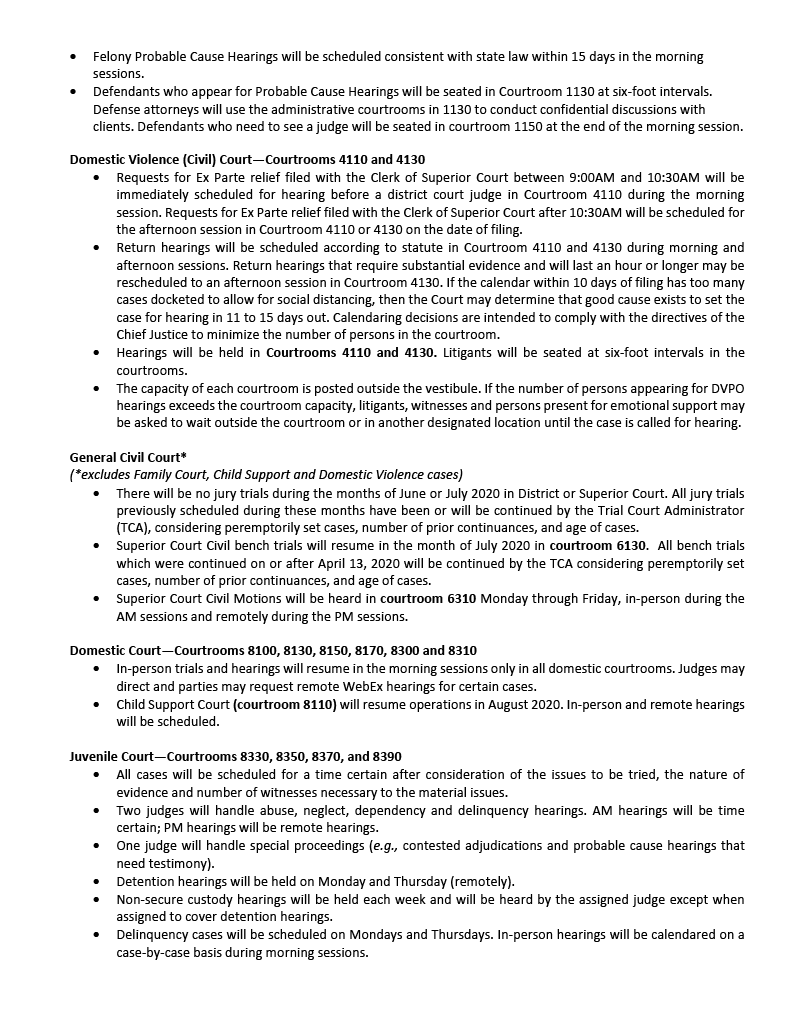 MeckCourts's tweet photo. For Immediate Release:: Modified Court Operations for the month of July 2020. https://t.co/rvf7edyavJ