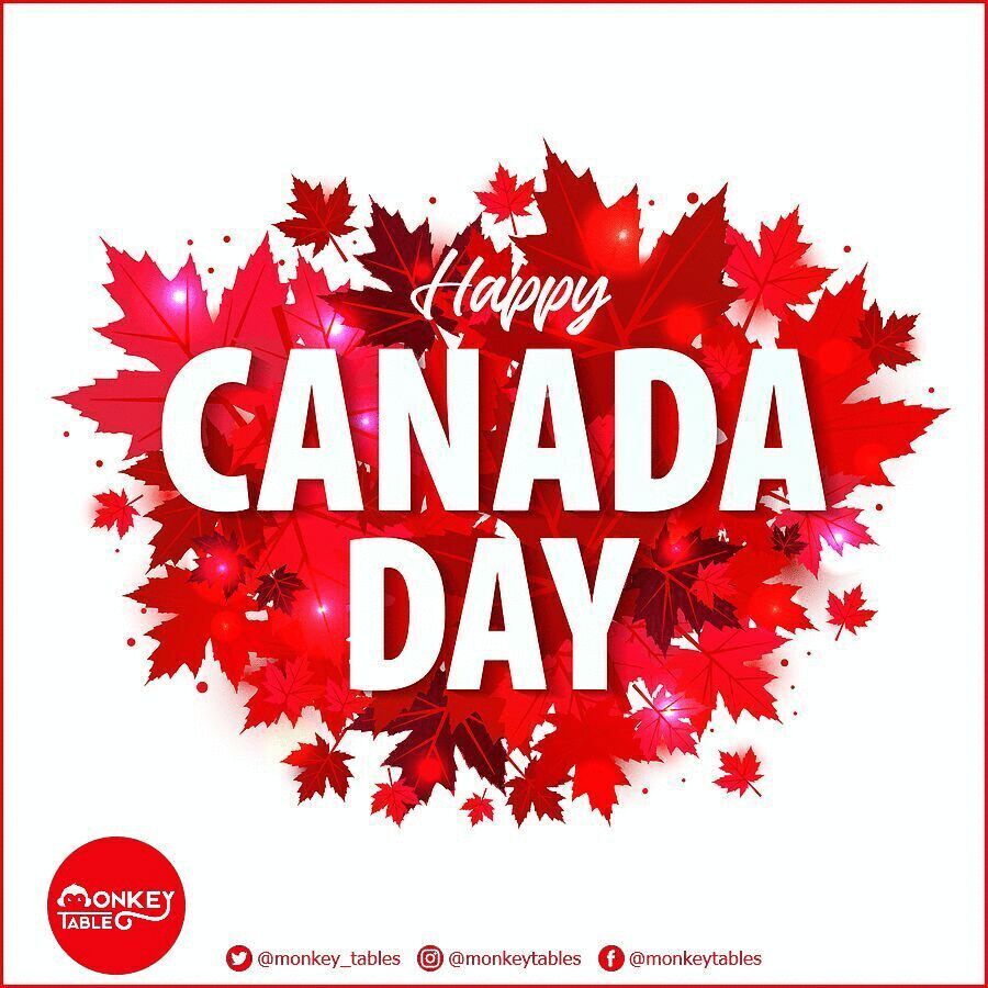 monkey_tables's tweet photo. We wish everyone a SAFE &amp; HAPPY CANADA DAY!
🇨🇦🇨🇦🇨🇦🇨🇦 https://t.co/CumrTQzNbF