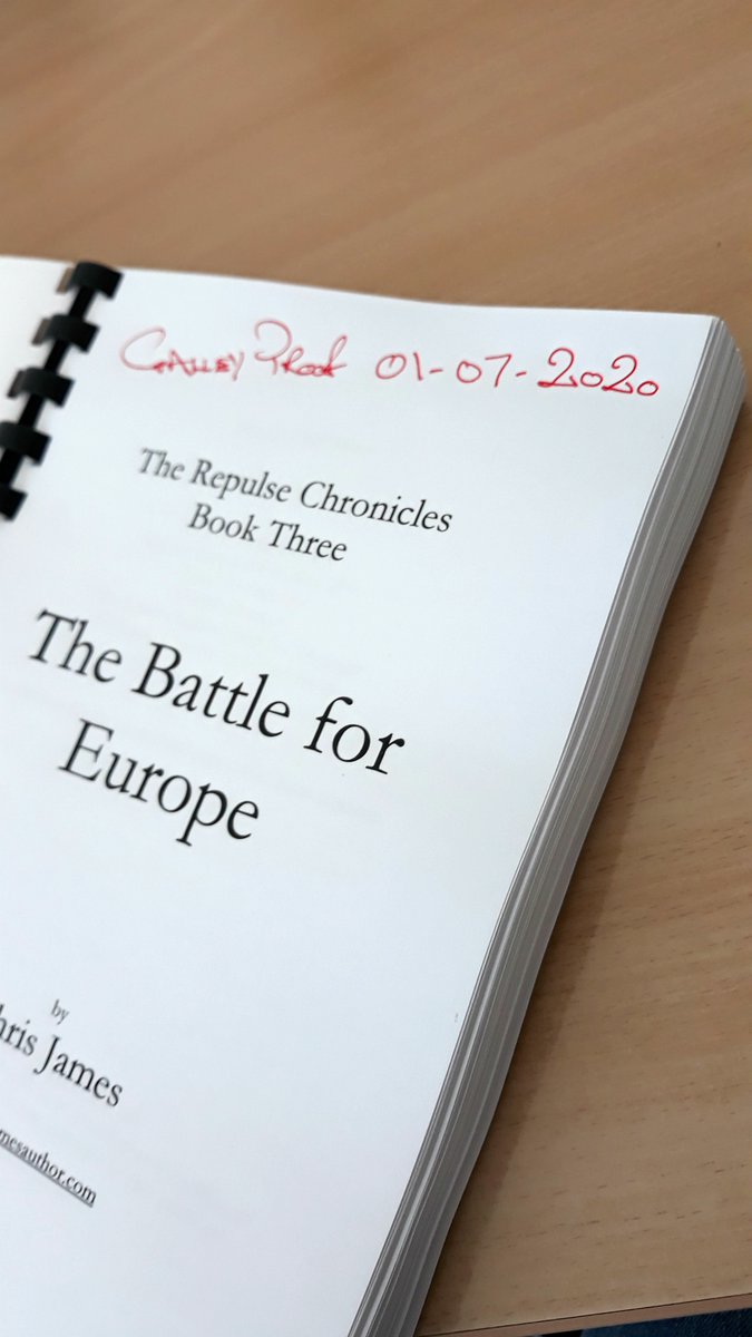 TheRealCJAuthor's tweet photo. For the year you're writing your novel, you can fix anything with editing... Until you reach this day, aka "Squeaky-bum time" #LastChance #FinalProof #indie #SciFi #Repulse #TheBattleForEurope #ComingSoon https://t.co/JXhoS7Tn5Q
