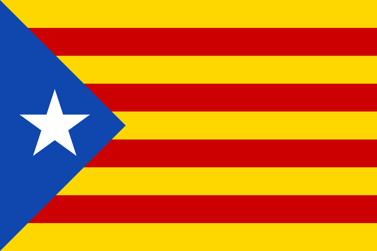 Catalan nationalists fly a different flag, known as the Estelada. The Estelada keeps the four bars of the Senyera but adds a star on a blue triangle to the hoist of the flag.