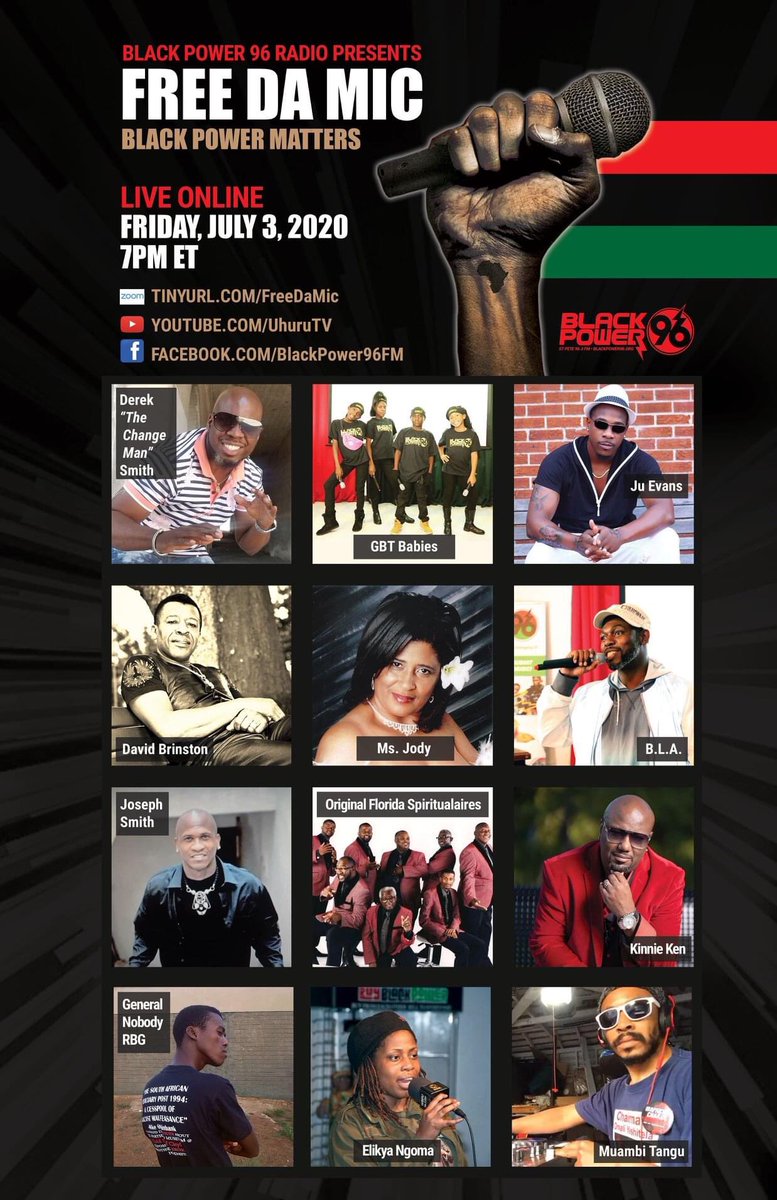 Br_A_very's tweet photo. I‘m on the lineup for the “Free Da Mic: Black Power Matters” on-line concert by #BlackPower96FM!
Tune in on Friday, July 3, 2029 at 7pm ET!
To learn more about #BlackPower96, visit https://t.co/0s5wVPZvra. You can also donate, while you’re there.
#FreeDaMic #BlackPowerMatters https://t.co/wRyMlCZiWr