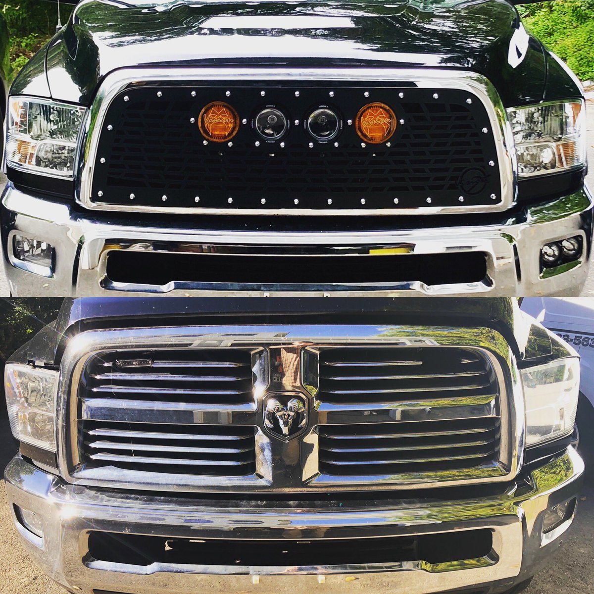 StandStonesExpd's tweet photo. #VisionX Dodge Ram HD 3500 truck grill insert... https://t.co/SBweJxuLwt