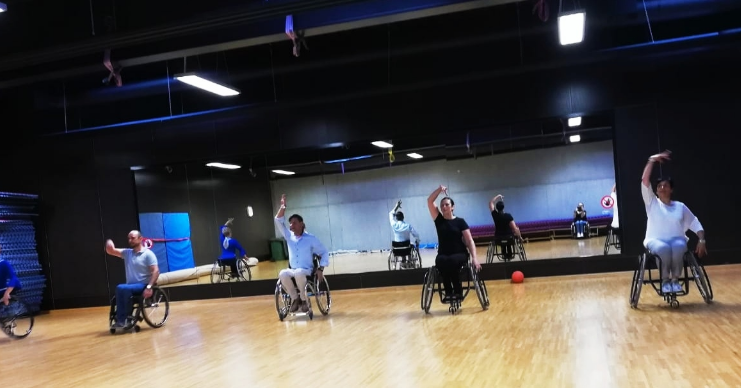 Heute erstes kleines Training nach 3 Monaten Corona-Pause bei den WheelChairDancers in Salzburg, toll war es🎉🎉💃🕺👍😍