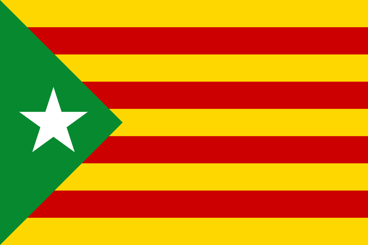 Other Estelada variations include the ecologist Green Estelada and the Anarchist Black Estelada. I LOVE the Esteladas, they are amongst my fave flags.