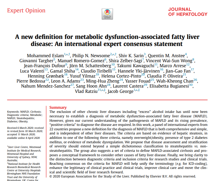 Not much new evidence presented in the two recent consensus statements proposing MAFLD/MASH