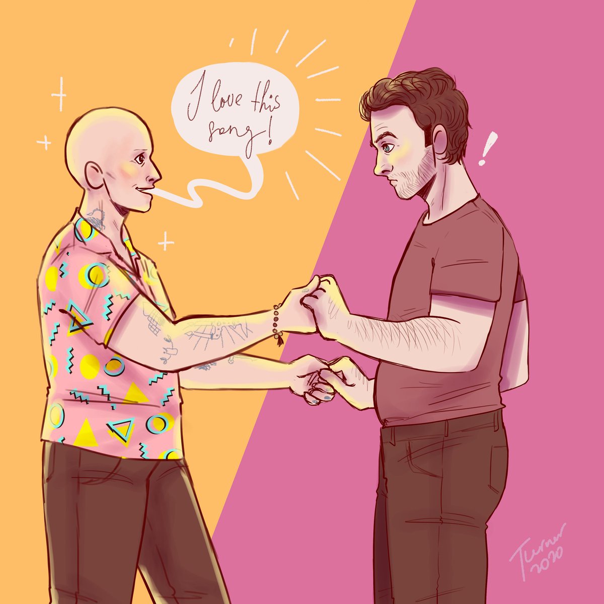 1312_mothman's tweet photo. hank is helping barry loosen up how sweet of him #nobarry #barry https://t.co/NCxCAkiZSJ