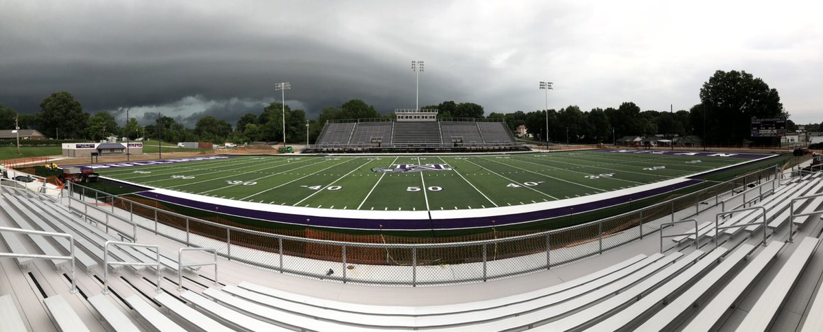 Week 2- Despite the rain, the turf is almost finished! <a href="/MilanBulldogFB/">Milan Football</a>