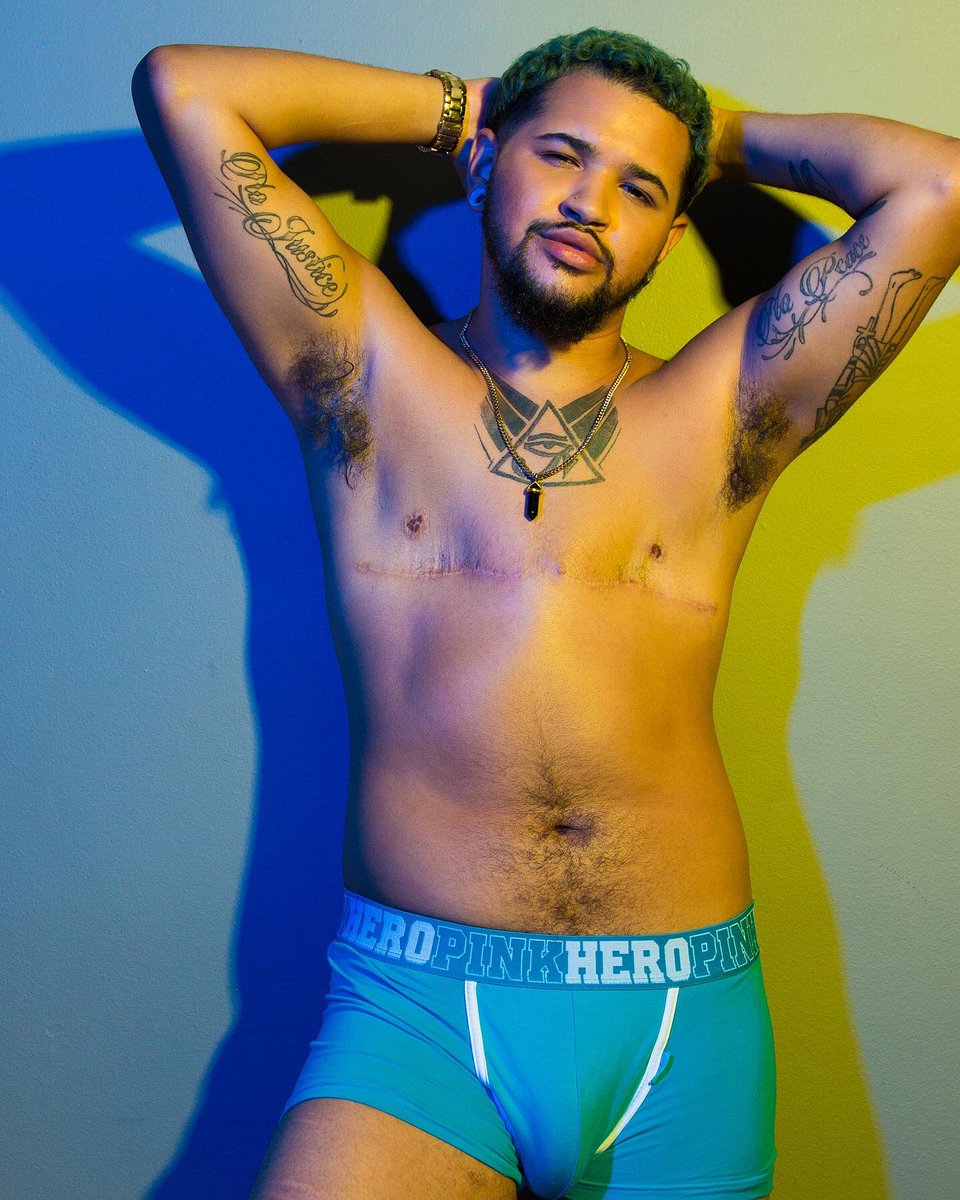 Timamusson's tweet image. Ok but can we just...get into these photos for a moment? Shoutout to trans-masc models. We out here. 🤙🏽 #GuysLikeUs 💙💚💛

Outtakes from the #PrEP4Pride campaign 📸 by @tarikcarroll