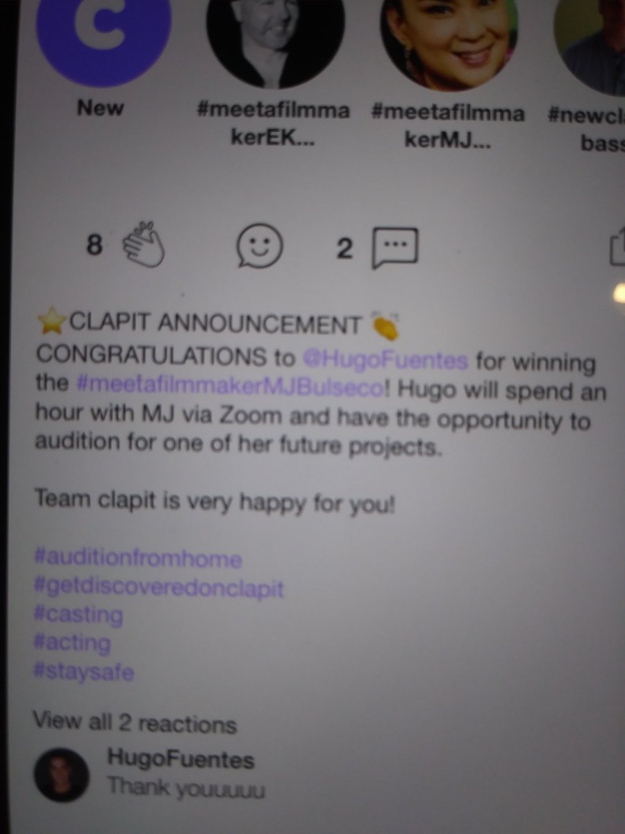 amgoth2000's tweet image. I woke up to this good news but then came home after work to see I wasn't picked sigh oh well, I will just keep trying. I'm out of monologues from shows though :( Hope I find something so I can keep trying. To me, acting is everything. Take care guys. #clapit #clapwhatyoulove