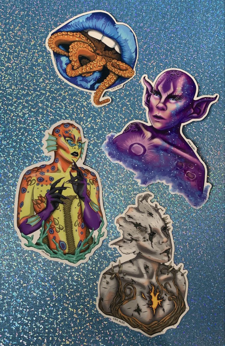 ‼️ Available Now ‼️ All based off previous makeups on my Etsy ✨

High Quality Weatherproof Vinyl Stickers

etsy.com/shop/crisalexs…

🤔 What are some of my makeups you’d like to see in sticker form?

#merch #etsyshop #fantasymakeup #makeupartist