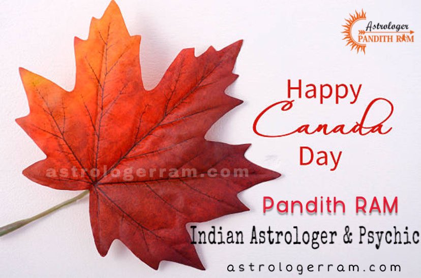 AstroPandithRAM's tweet photo. Happy Canada Day 2020 🇨🇦.            Let the joy of our life last to eternity..#CanadaDay2020 #HappyCanadaDay #Toronto #Ontario #astrologer #astrology #vedicastrology #astrologerincanada #astrologerintoronto #indianastrologer  #bestindianastrologer https://t.co/JKmaZHsQPD https://t.co/eKDWbtBmiM