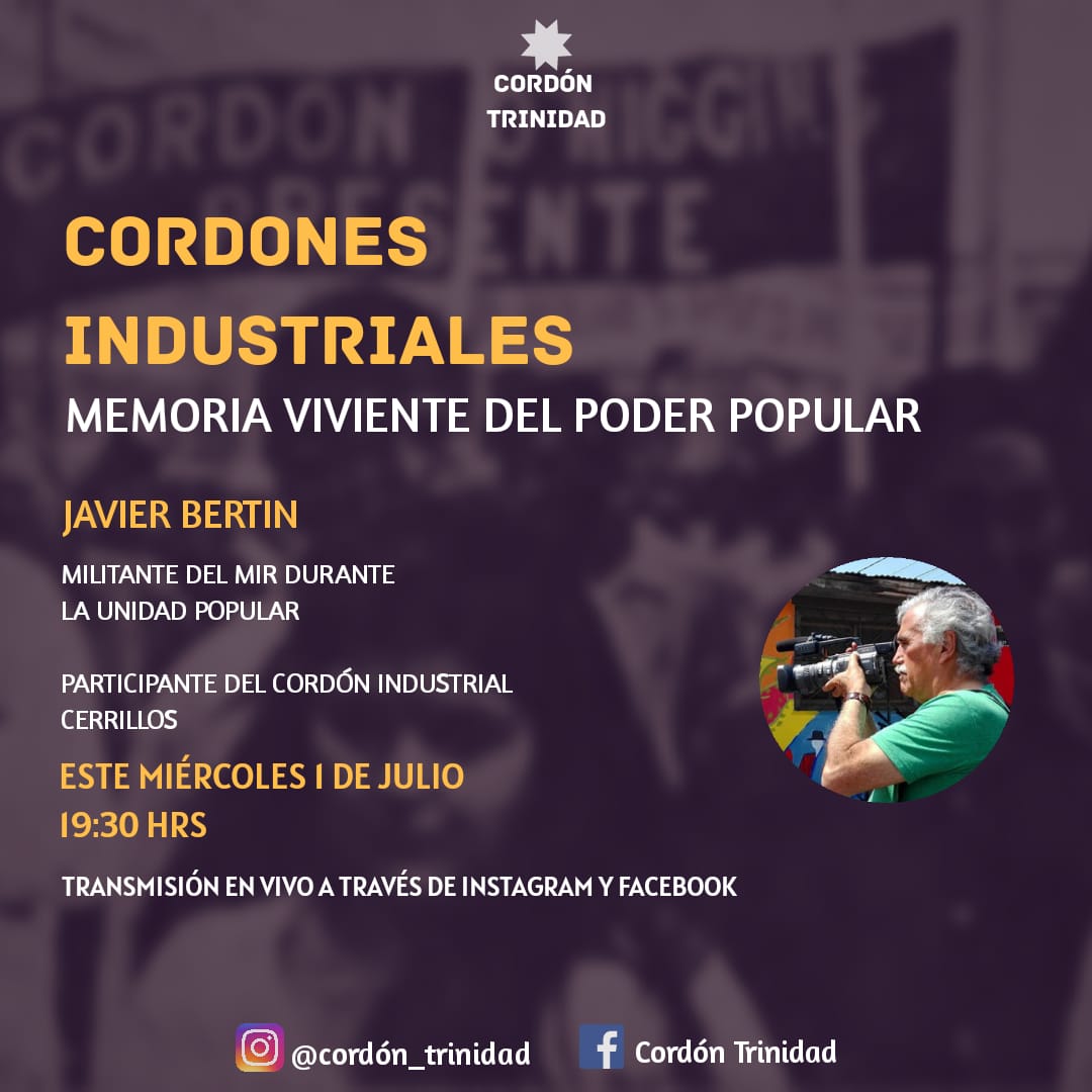 PlazaLillo's tweet photo. les invitamos hoy 1 de julio a escuchar a nuestro compañero de cabildo Javier Bertin a las 19:30 hrs por las redes de Cordon Trinidad en Instagram o Facebook https://t.co/3Tl6uFXkJG