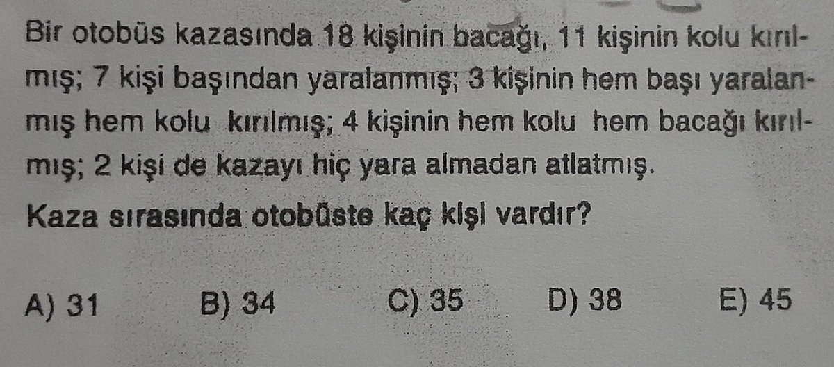 Tüm soruları anlarım ama...