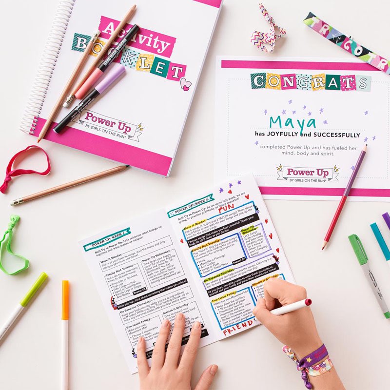 🥳🥳 Introducing.... Power Up by Girls on the Run: a new activity kit designed to fuel her mind, body and spirit! There are 50 activities to inspire creativity, encourage movement and teach new skills!

Learn more here: girlsontherun.org/power-up/