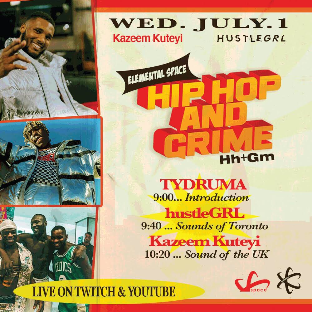 elementalBPM's tweet photo. **#NEWSETTIMES**

#ElementalSpace: Volume II
[@Twitch x @YouTube]

@TyDruma is still going to bless us + set the stage for tonight’s vibes courtesy of...

🇺🇸🇨🇦 @hustleGRL x @KazeemKuteyi 🇬🇧🇯🇲

1st of July 2020
9PM
⚗️ https://t.co/u1PdffOQ8g