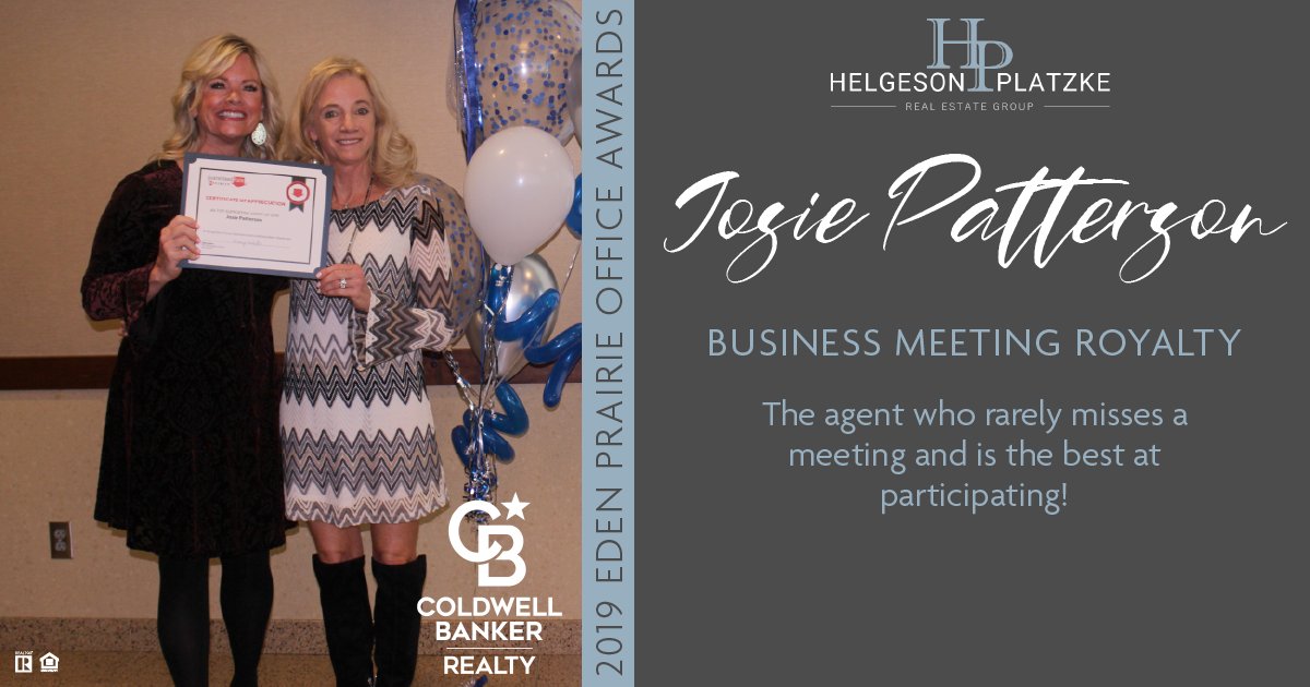 rplatzkerealtor's tweet image. We certainly know why Josie&apos;s clients love her so much! Congratulations, Josie - we&apos;re lucky to have you on our #team! #HPteam #ColdwellBankerRealty