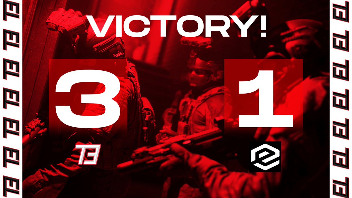 T3EsportsUK's tweet photo. Huge win to close out @EEGOnline league!🚨
GG’s to @connEsports 🤝
We finish up 7-1 in the league, 2nd in the standings✅
Amazing cast by @4Trixal & @ConnyEU 🎙
@SpinRT
@iEnticee
@Conflux_
@EuGhostt
@SmythCOD
Smashed it lads ❤️🔥 https://t.co/NUlDImxyoD