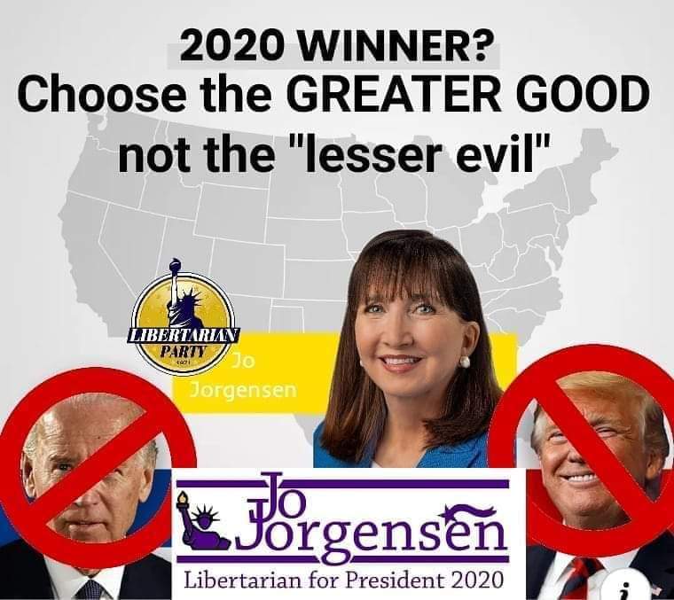 Vicki_Vega's tweet photo. #LetThemDebate get #JoJorgensen on the #poll and on the #DebateStage we need better options than a rapist, pedophile or racist. And they're the only ones we are being shown! https://t.co/LPr0bic8vZ