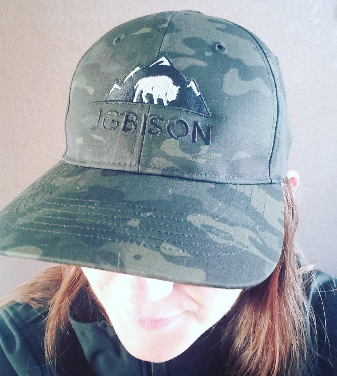 JG_Bison's tweet photo. Orders of our hats and stickers should be hitting mailboxes today! Show them off, tag us, and let's see them!
(Jen is modeling the black mutlicam hat in this pic, sold out online but more coming soon)
https://t.co/Ep9J4QvlGh
#JGBison #DoItForBison #BuildingForBison #BeLikeBison https://t.co/G3BZwqY4ue