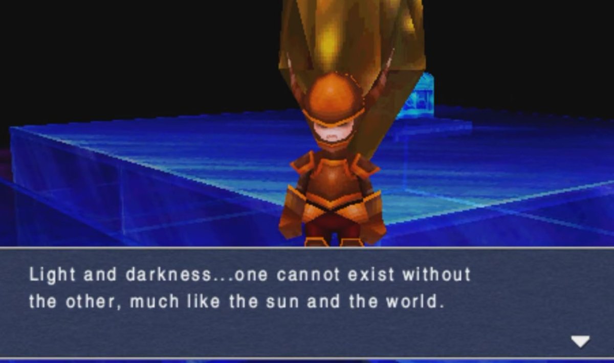 one of my favourite things about Final Fantasy III is this wildly inaccurate line. I guess they don't teach astronomy in the Warriors of the Dark's home world