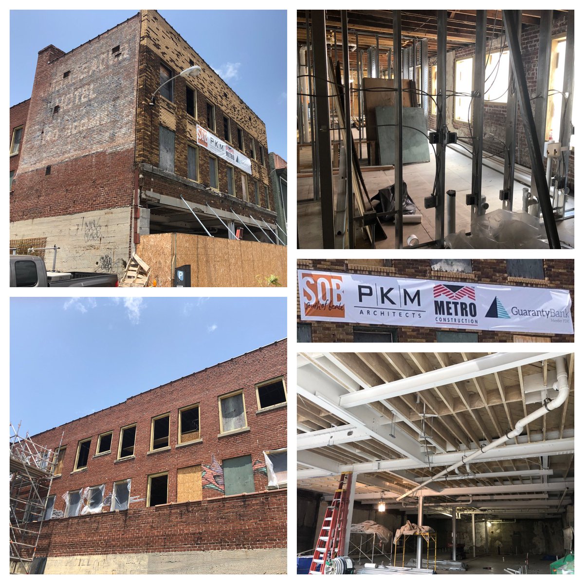 Progress continues at The Ambassador and new home to  @southofbeale by #PKMarchitects 
.
.
.
#MetroConstruction #GeneralContractor #Memphis #MemphisConstruction 
#MemphisGeneralContractor #MemphisAIA #MemphisCRE