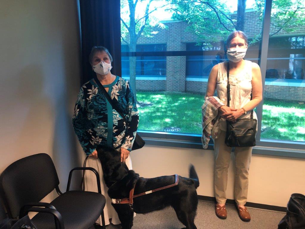 Donka staff checks out the new temporary training space for July and August, located in Warrenville IL