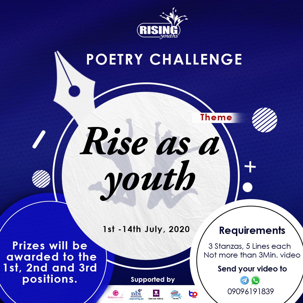 RisingYouths19's tweet photo. Poetry Challenge https://t.co/ZYLAhEfHEZ