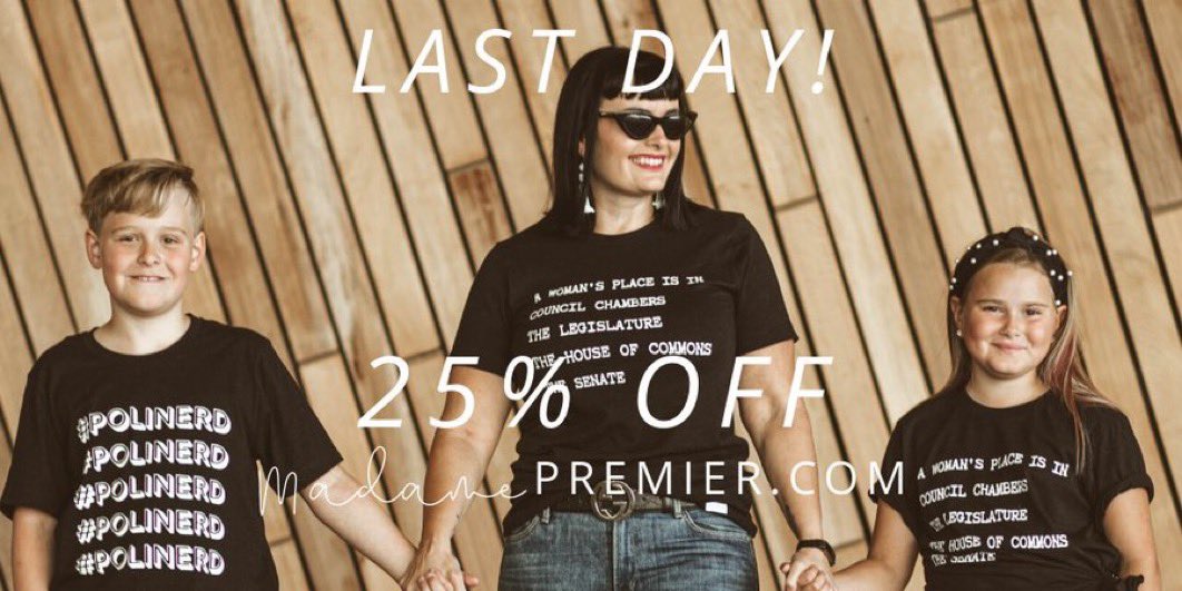 madamepremier's tweet photo. 25% off Madame Premier ends tonight! Shop now at https://t.co/d4KR1SizhA #cdnpoli https://t.co/vpaduOZRNg