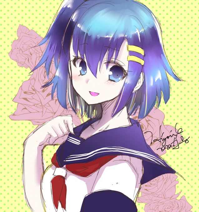 暑いですね、先輩!???

こう、ちょっと胸元ぱたぱたするの良くないですか…?

アホなので、色紙絵のイメージ描いてたら色まで塗ってた???
最近あまり絵を上げてなかった気もするので、いっかな!
…ミスは気にしてはいけないよ?
色紙絵は多分近いうちにやる…と思い…ます
#wlwイラスト 