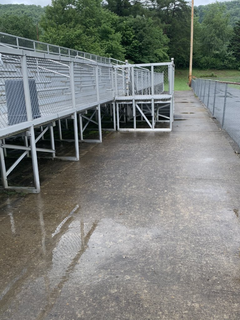 LMSOWLFOOTBALL's tweet photo. Our coaching staff has put in 4, 12 hour days pressure washing the facilities. Many more days to go before done but Al Rotella Stadium has never looked better. We are ready for some Lafollette Football! #Something2Pr0ve #ANewChapter #TalonsUp https://t.co/Ej4Nm1KAtE