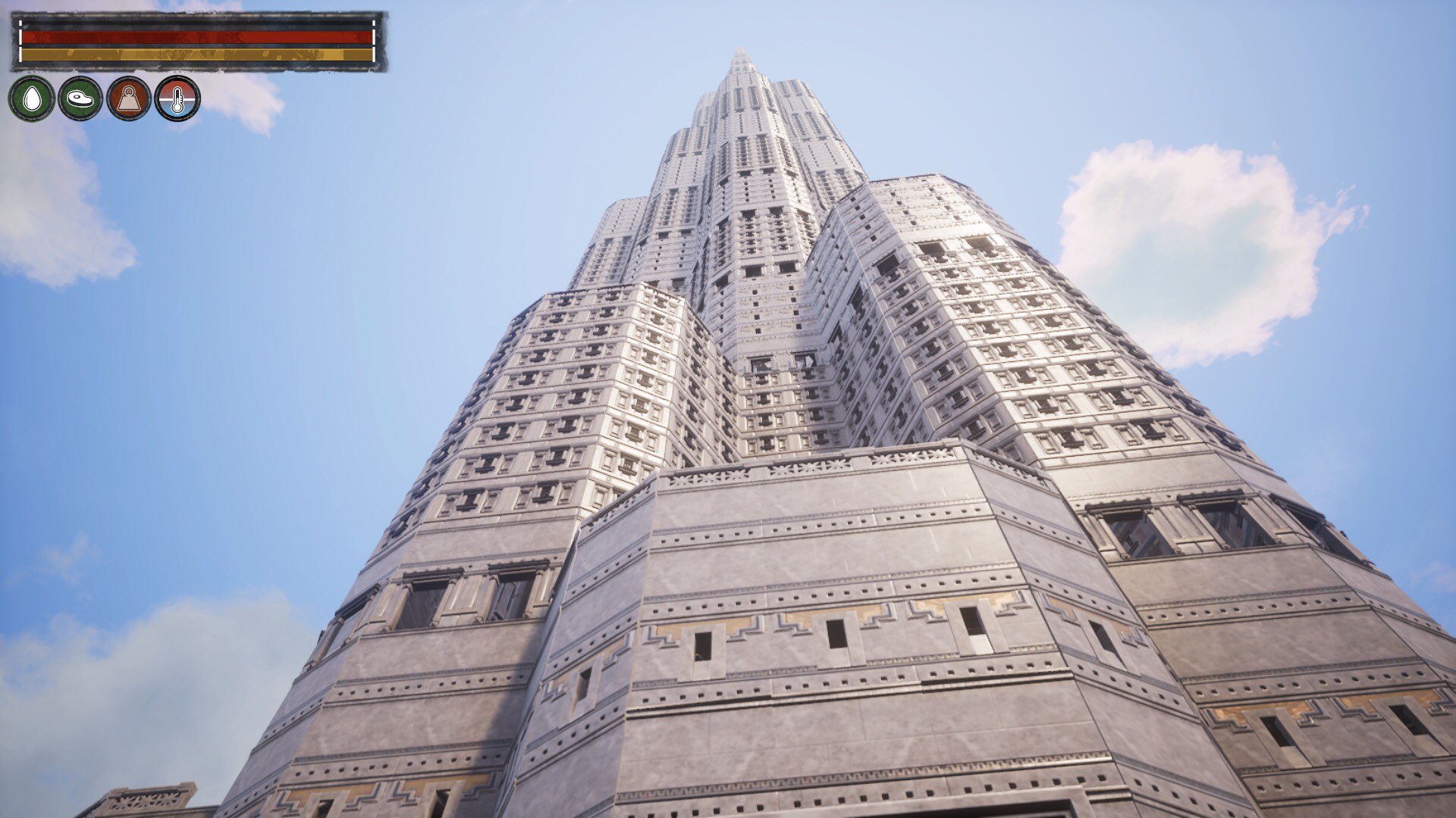Conan Exiles Dennerz01 Over On The Conan Exiles Fan Discord Server Went Above And Beyond In Making A Tower Based On The Burj Khalifa This Structure Stands At 199 Levels