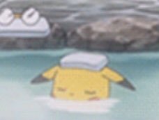 Oh to be a Pikachu relaxing in a hot spring