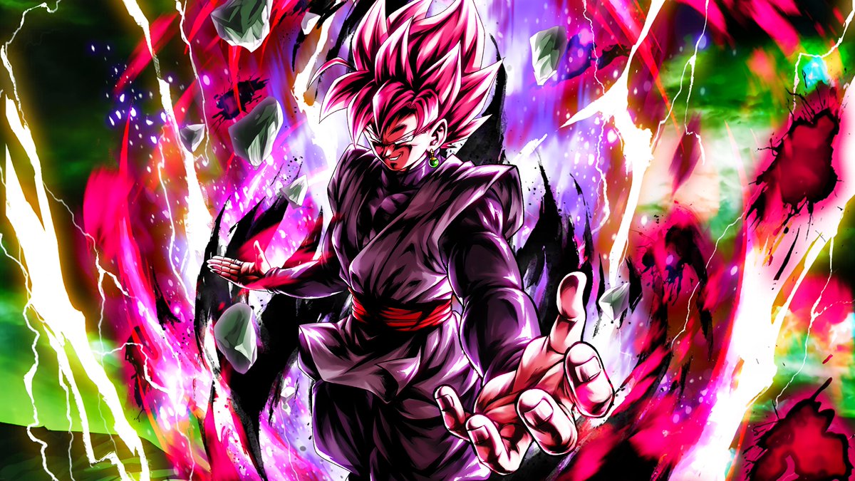 Super Saiyan Goku Black (Rose) Character Art + 4K PC Wallpaper + 4k Phone W...