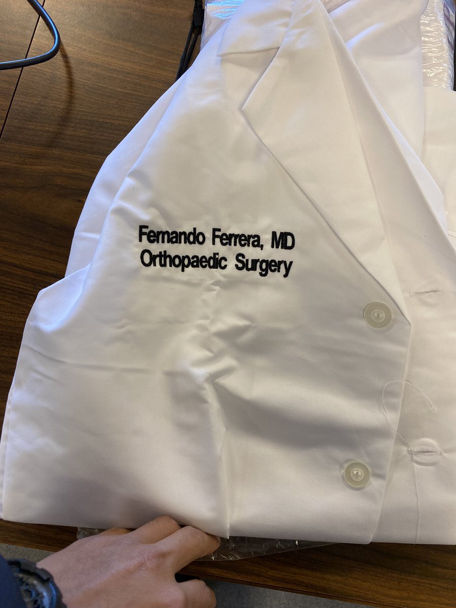 Not going to lie. I’ve been waiting for this beauty since the end of M3 year. 😎 It’s official. #doctorsday2020 #orthotwitter - now it’s on to work HARD and live up to it.