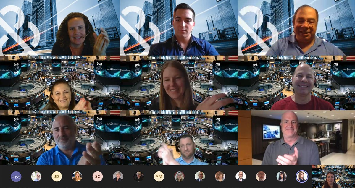 DunBradstreet's tweet image. #TeamDNB is virtually celebrating going public! Our amazing team is writing the next chapter in our story that’s 178 years strong. #DNB