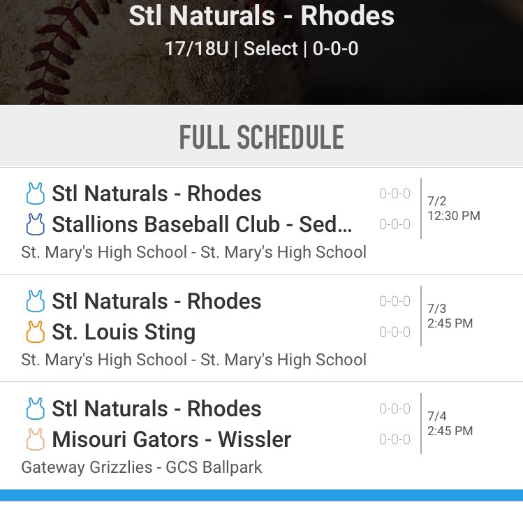 <a href="/StlnatsRhodes/">STLNatsRhodes</a> is in St. Louis for  <a href="/PastimeBaseball/">Pastime Tournaments</a> Freedom Classic this holiday weekend. #stlnaturals #stlnats #baseball