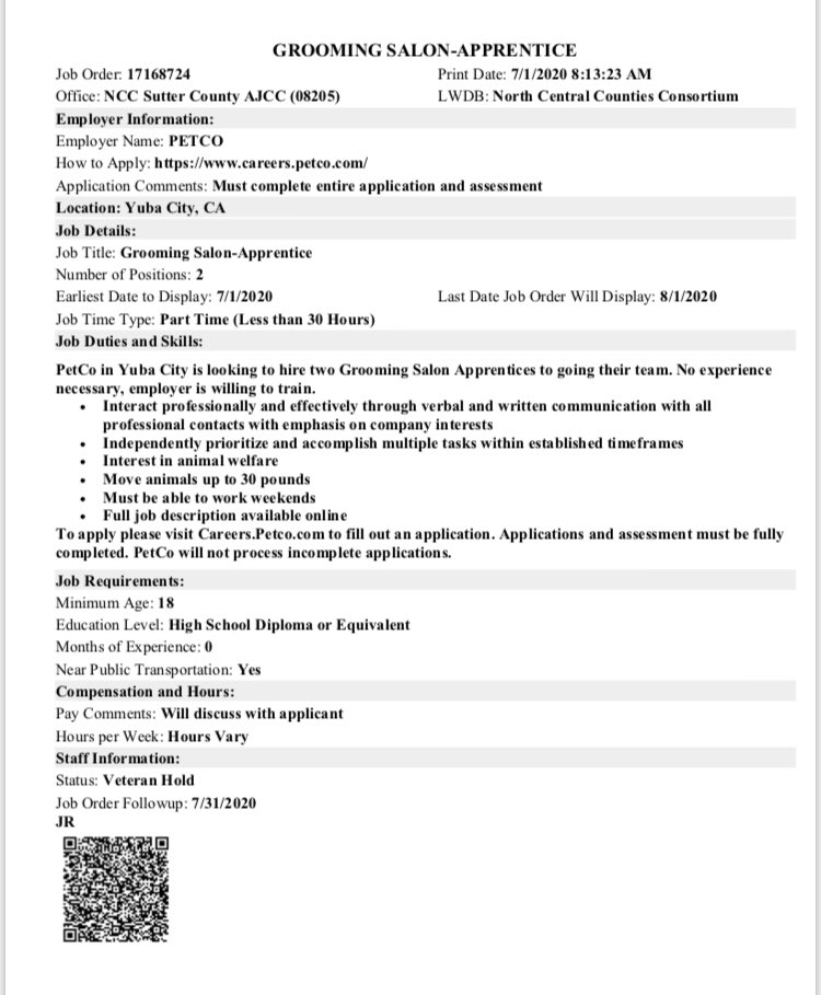 Petco is now hiring, apply online now!!