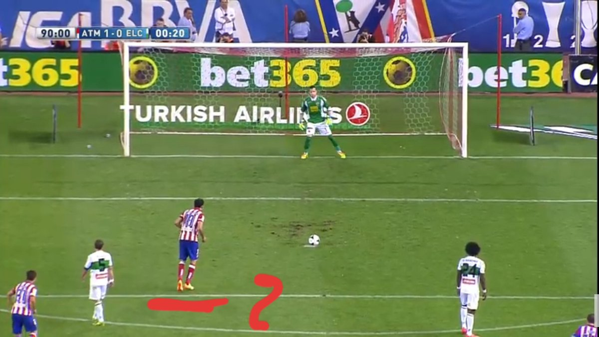 Centre or on the right side.But to be clear I went through 2 of the penalty clips of his earlier matches.See his position.He is kind off towards extreme left hinting he will shoot on the left side and he did exactly the same.Both the time, he shot on the left side of the goalpost