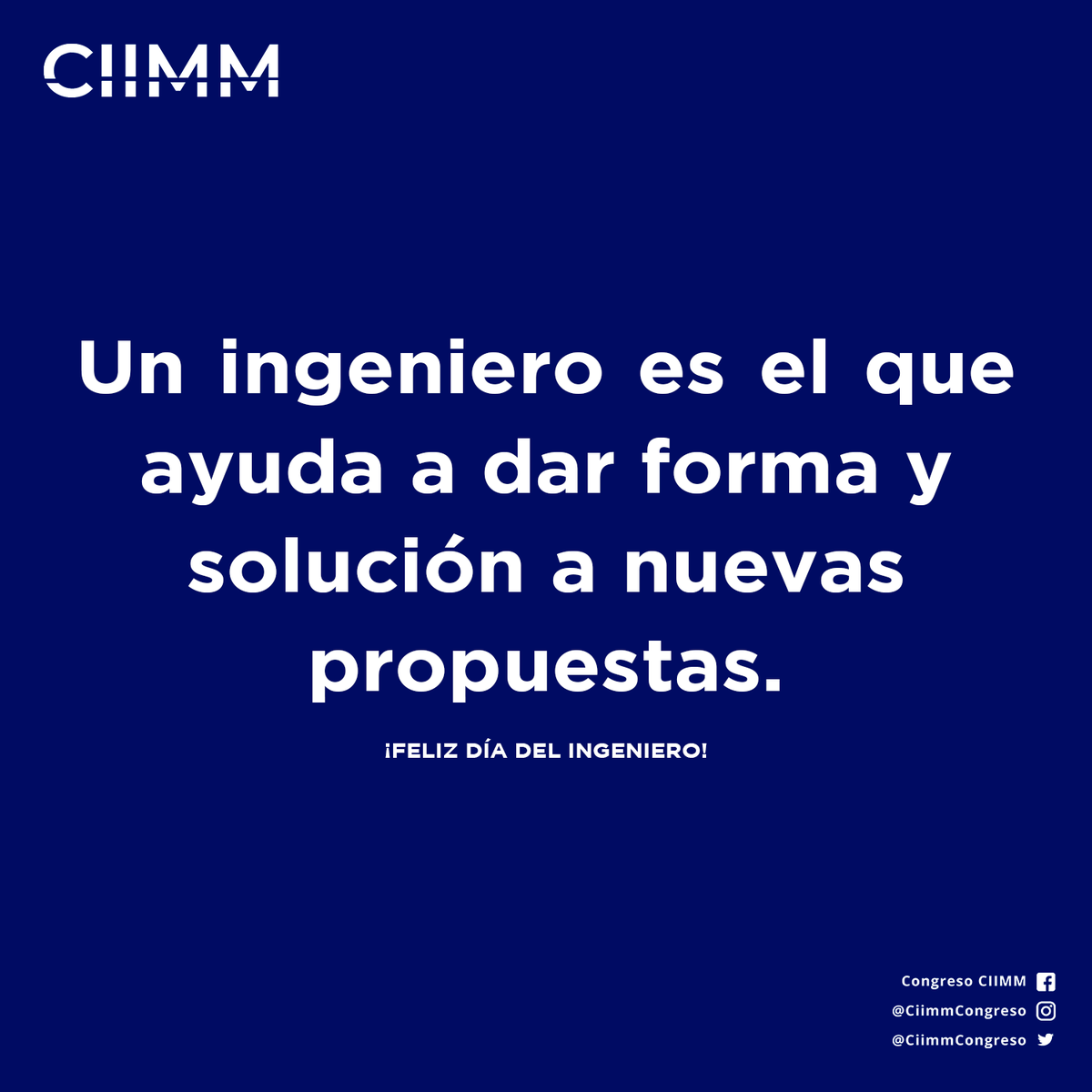 CiimmCongreso's tweet photo. ¡Feliz día del Ingeniero! 🥰 https://t.co/P81mlTMpf9