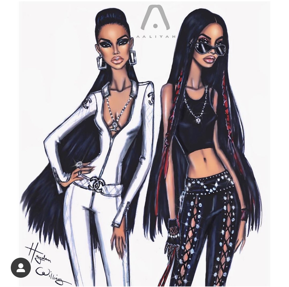 aaliyah chanel jumpsuit